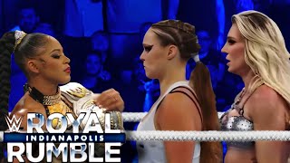 Bianca Belair vs Ronda Rousey amp Charollete Flair  2 On 1 Handicap Match  WWE November 16 2024 [upl. by Neville]