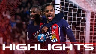 HIGHLIGHTS  PSG 20 REAL SOCIEDAD ⚽️🏆 UCL [upl. by Anabahs]