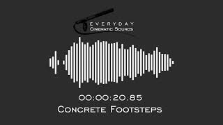 Footsteps Walking on Concrete  HQ Sound Effects [upl. by Raina961]