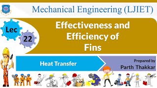 L 22 Effectiveness and Efficiency of Fins  Heat Transfer  Mechanical [upl. by Kendrah982]