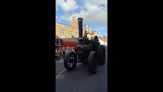 Driffield steam rally 2024 road run through the town [upl. by Tarttan434]