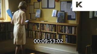 1960s Library Schoolgirls Shadowing Librarian Work Experience UK [upl. by Aikahs]