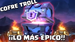 EL Cofre Troll más ÉPICO ¡¡NO QUIERO JUGAR ASÍ  El Cofre Troll  Clash Royale con TheAlvaro845 [upl. by Hulda]