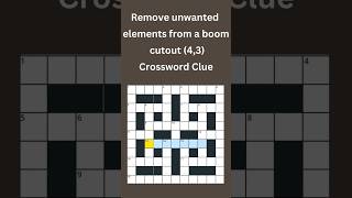 Remove unwanted elements from 43 Crossword Clue crossword crosswordpuzzles [upl. by Soisanahta134]