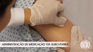 Administração de Medicação via Subcutânea [upl. by Jabon]