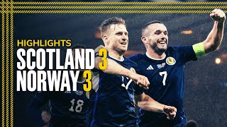 Scotland 33 Norway  Scotland are off to Germany  EURO 2024 Qualifier Highlights [upl. by Aikemaj991]