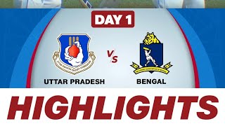 Ranji Trophy 202425 UTTAR PRADESH VS BENGAL Day 1 Match highlights [upl. by Aliehs]