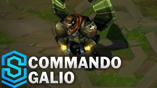 OLD Commando Galio League of Legends Skin Spotlight [upl. by Albertine313]