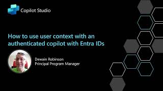 How to use user context with an authenticated copilot with Entra ID [upl. by Sellers801]