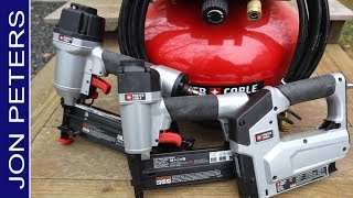 250 Nail Gun Compressor Combo Kit  Test amp Review [upl. by Ebeneser]