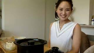 Cook rice with Kimono Mom Livestream [upl. by Lekzehcey]