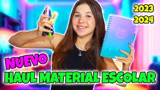 MI HAUL UTILES ESCOLARES PARA HOMESCHOOLING 📚 Material Escolar 20232024  Daniela Golubeva [upl. by Adlihtam734]