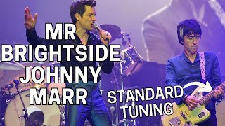 Play Mr Brightside by The Killers in STANDARD Tuning Johnny Marr Glastonbury 2019 [upl. by Levania67]