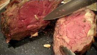 How to Get Perfect Medium Rare Prime Rib on Primo Ceramic Smoker [upl. by Ahsiekal]