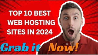 Top 10 Best Web Hosting Sites in 2024  Reliable amp Affordable Hosting Services [upl. by Oiceladni]