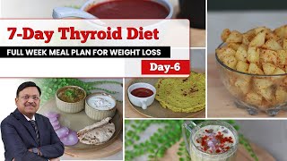 7Day Thyroid Diet Full Week Meal Plan for Weight Loss  RecipeDay6  SAAOL Zero Oil Cooking [upl. by Kenay]