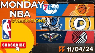 NBA Predictions Today 110424 NBA FREE PICKS and Betting Tips  NBA Picks Today [upl. by Anenahs]