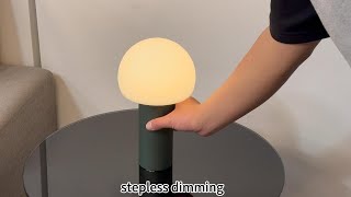 Round ball plastic lampshade table lamp [upl. by Susejedairam]