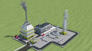 Chemical Plant for Syngas production Animation Design [upl. by Ivory]