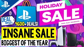 BIGGEST PSN Sale of the YEAR Live NOW PSN HOLIDAY SALE 2023  Over 4600 FANTASTIC New PS4PS5 Deals [upl. by Omik]