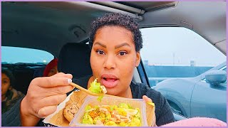 SALAD MUKBANG  update mon téléphone 🙃 [upl. by Enyrhtac]