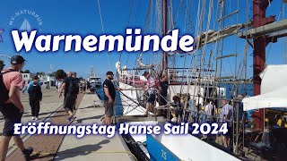 Warnemünde  Eröffnungstag Hanse Sail 2024 UHD [upl. by Dickman]