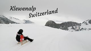 Awesome Sledding at Klewenalp Switzerland [upl. by Ahseiyt]