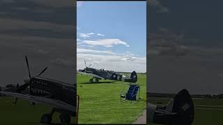 27litre spitfire loud engineflyby planespotting plane spitfire [upl. by Tad]