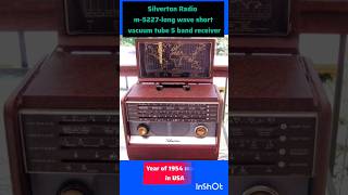 Silverton Radio M5227long wave short vacuum tube 5 band receiver1956s in USA vintageradioradio [upl. by Berstine]