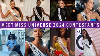 MEET MISS UNIVERSE 2024 CONTESTANTS  missuniverse missuniverse2024 [upl. by Zenia]