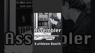 Wer hat Programmiersprachen erfunden   Kathleen Booth short shorts programmieren KathleenBooth [upl. by Adnilem]