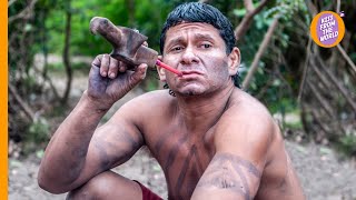 Guarani indigenous people discover the Amazon Indians living at the edge of Rio de Janeiro [upl. by Yekcim]