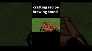 crafting recipe brewing stand [upl. by Dnalkrik]