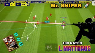 Mr Sniper Banger Long Ranger 🥵  100 Rated L MATTHAUS Review Long Ranger Goals In eFootball 2023 [upl. by Camellia914]