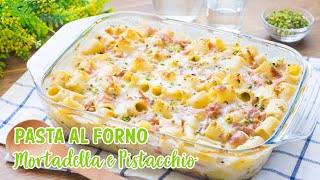 Pasta Al Forno Mortadella e Pistacchio  Ricetta Pasta Cremosa Facile e Veloce  55Winston55 [upl. by Pasahow195]