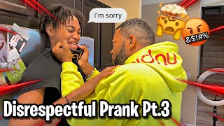 IM BACK BEING DISRESPECTFUL PRANK ON DAD PT3 🤣 [upl. by Johansen]