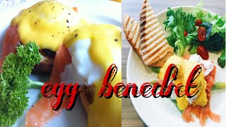 egg benedict with hollandaise sauce For delicious breakfast food world foodeggbenedict breakfast [upl. by Perice]