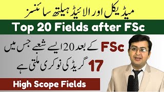 Top 20 Fields after FSc in Pakistan  Best Fields after FSc  MDCAT mentor [upl. by Meryl]