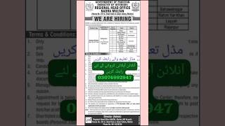 Nadra jobs 2024 professoramir job nadrajobs shorts [upl. by Jesher]