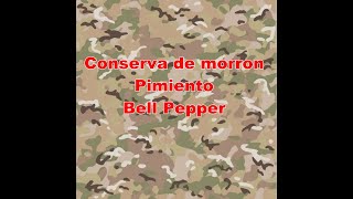 Conserva prepper MorronesPimientos al Vinagre Preserved Bell Pepper [upl. by Eido]