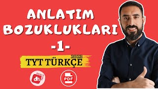 Anlatım Bozuklukları 1 Anlatım Bozukluğu📌 TYT Türkçe 2023 Deniz Hoca PDF 📘📕 [upl. by Rivera]