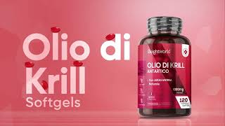 Olio di Krill Antartico  Integratore Omega3 puro e naturale  WeightWorld Italia [upl. by Yelrebmik246]