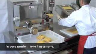 Pastation macchinario per pasta fresca per Ristoranti Gastronomie e piccoli Pastifici [upl. by Akenit]