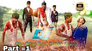 DJ MOVIE  ALLU ARJUN BEST ACTION 🎬🎬 [upl. by Ekaj]