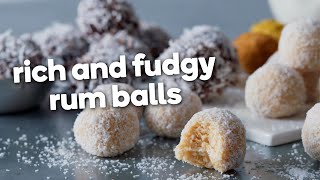 Rum balls recipe—decadent chocolatey rumsoaked treats for the holidays ahead [upl. by Bendite]