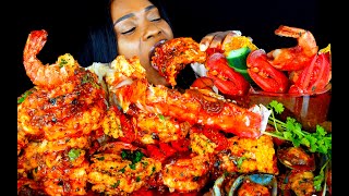 KING CRAB SEAFOOD BOIL MUKBANG  SEAFOOD MUKBANG  DESHELLED SEAFOOD BOIL  ASMR EATING  MUKBANG [upl. by Haelahk]