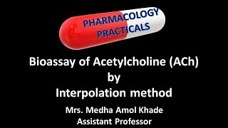 Bioassay of Acetylcholine ACh by Interpolation method [upl. by Alysoun]