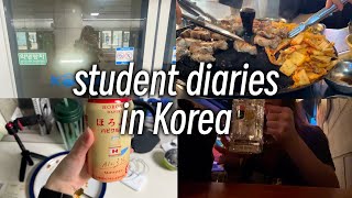 days before June mocks in Korea cramming for exams what I eat hanging out with friends  EP7 [upl. by Anawit]