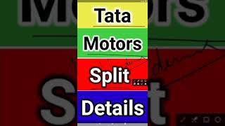 Tata Motors split Buy 1 share get 1share free tatamotorsstocknews split sharemarket stockmarket [upl. by Hudnut255]