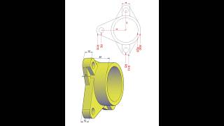 AUTOCAD 3D basic modeling for practice work 11 shorts [upl. by Drauode]